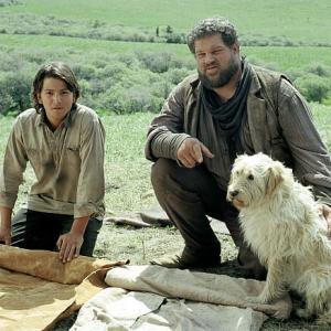 Still of Abraham Benrubi and Diego Luna in Open Range 2003