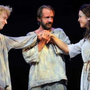 Michael Benz with Ralph Fiennes and Elisabeth Hopper in Shakespeares The Tempest at the Royal Haymarket Theatre 2011