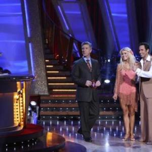 Still of Tom Bergeron Helio Castroneves and Julianne Hough in Dancing with the Stars 2005