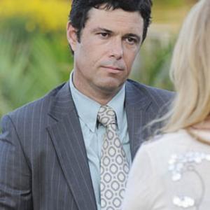 Still of Carlos Bernard and Virginia Madsen in Scoundrels and Who's Afraid of the Big Bad Wolf