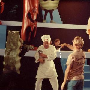 Berris directs Lou Jacobi the Hollywood and Broadway legend as a chef who is attacked by his food in a fantasy scene