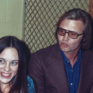Jon Voight with wife Marcheline Bertraind at McGovern Concert, 1973