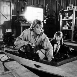 Still of Richard Dean Anderson and Mayim Bialik in MacGyver 1985