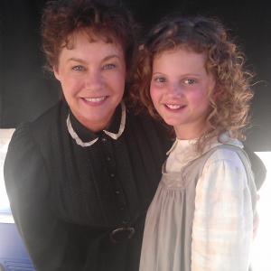 Melissa Bickerton playing Mrs Corry in Saving Mr Banks with Annie Rose Buckley Deleted scenes