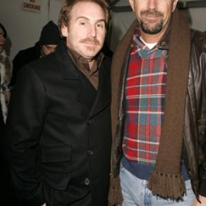 Kevin Costner and Mike Binder at event of The Upside of Anger 2005