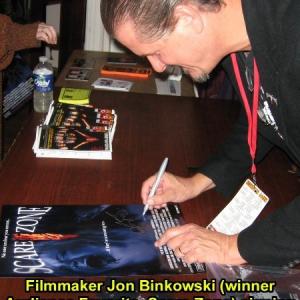 Director Jon Binkowski at Terror Film Festival signing 
