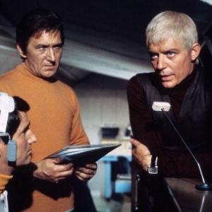 Still of Ed Bishop and George Sewell in UFO 1970