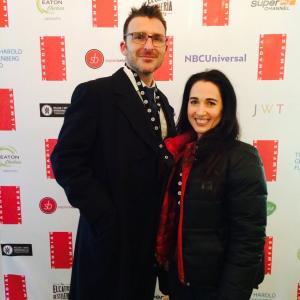 Filmmakers Patrick Hagarty (Golden Ticket) and Catherine Black (De Puta Madre A Love Story) attend opening night of 2014 Canadian Film Fest