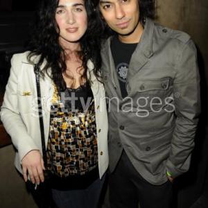 Catherine Black and Vik Sahay at YOUNG HOLLYWOOD PARTY, Dec. 3rd 2008