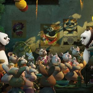 Still of Jack Black and Bryan Cranston in Kung Fu Panda 3 2016