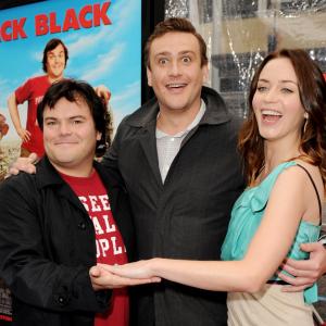 Jack Black, Jason Segel and Emily Blunt at event of Guliverio keliones (2010)