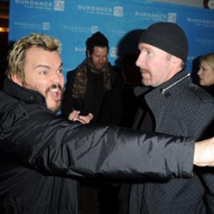 Jack Black and The Edge at event of Be Kind Rewind 2008