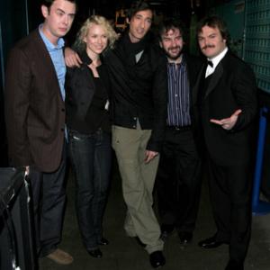 Peter Jackson, Adrien Brody, Colin Hanks, Jack Black and Naomi Watts at event of Total Request Live (1999)
