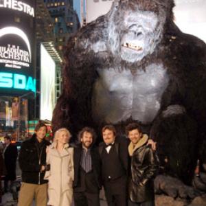 Peter Jackson, Adrien Brody, Jack Black, Andy Serkis and Naomi Watts at event of King Kong (2005)