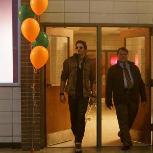 Still of James Marsden and Jack Black in The D Train 2015
