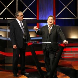 Still of Lewis Black and Patton Oswalt in Root of All Evil (2008)