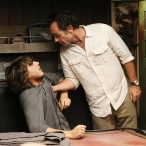 Still of Paul Blackthorne and Scott Michael Foster in The River 2012
