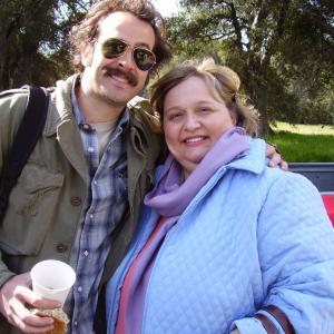 Joan Blair and Jason Lee on the set of MY NAME IS EARL