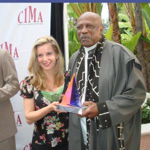CIMA (Catholics in Media Awards) with Lifetime Achievement Winner Lou Gossett Jr. Megan Blake was a Lector/Speaker at the Mass
