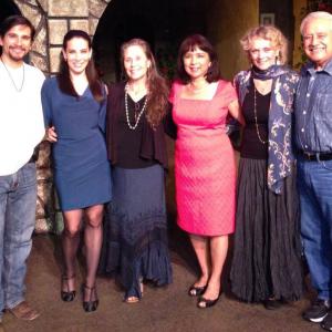 Directortranslator Denise Blasor and cast of Lina Gallegos LOCURAS EN WICHITA