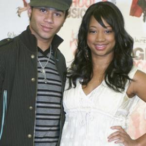Corbin Bleu and Monique Coleman at event of High School Musical 3: Senior Year (2008)