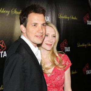 Jenni Blong and John Livingston at a screening of Sex Tax