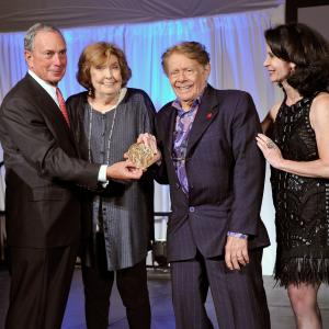 Jerry Stiller, Michael Bloomberg, Anne Meara and Katherine Oliver