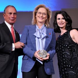 Meryl Streep, Michael Bloomberg and Katherine Oliver