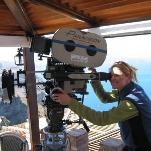 Getting a better look at what camera was seeing. On location- Santorini,Greece Sisterhood of the Traveling Pants