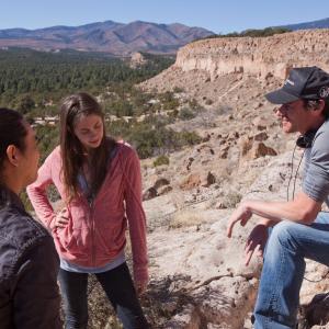 Lawrence Blume directs Willa Holland and Tatanka Means in Tiger Eyes