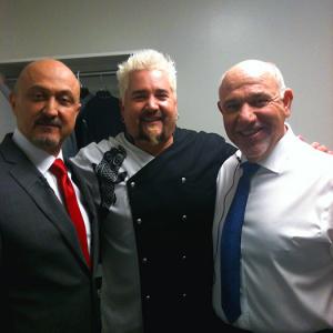 Alan Blumenfeld working with Seth Rogen, James Franco, Guy Fieri and David Diaan in the hit comedy, THE INTERVIEW. Look for it in fall of 2014. Funny stuff. Pictured here: David Diaan, Guy Fieri and Alan Blumenfeld.