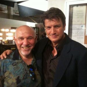 (August 2013) Working on CASTLE with Nathan Fillion, terrific guy. Wonderful actor, great show.