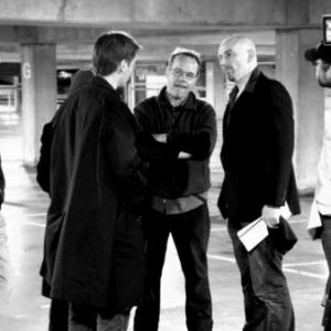 On the set of SCENE with Andy Willis Stephanie Argy Hamish Menzies Alec Boehm Marc Twynholm