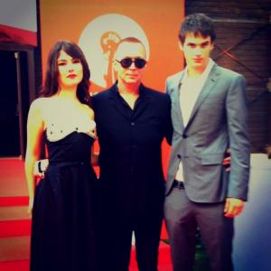 Katie Boland PierGabriel LaJoie and Bruce La Bruce at the 2013 Venice Film Festival