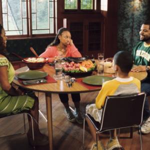 Still of Nia Long, Ice Cube, Aleisha Allen and Philip Bolden in Are We Done Yet? (2007)