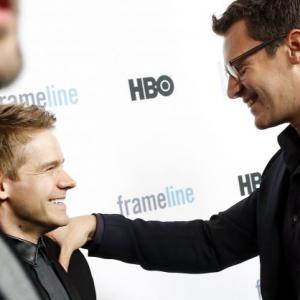 with Jonathan Groff at HBO's LOOKING Premiere