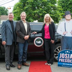 Premiere for Josiah for President, the Musical. Martha with Dan Posthuma (Producer) and Wally Nason (Director/Composer)