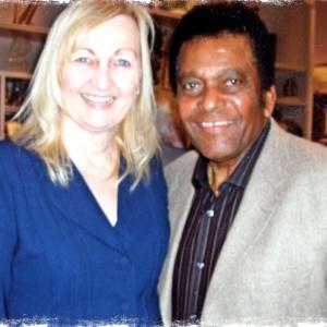 Martha Bolton and Charlie Pride at taping of A Tribute to Charlie Pride and the Music of Ben Peters
