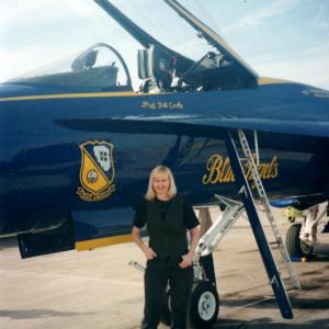 With the Blue Angels celebrating actress Ann Jillians sons birthday