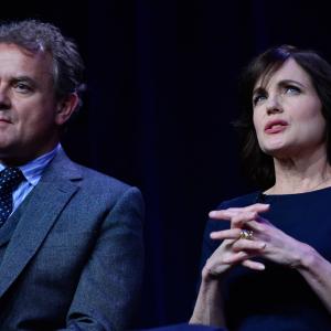 Elizabeth McGovern and Hugh Bonneville at event of Downton Abbey 2010