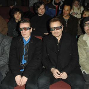 Bono Adam Clayton Larry Mullen Jr and The Edge at event of U2 3D 2007