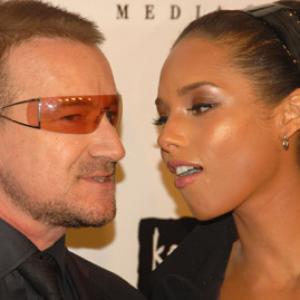 Bono and Alicia Keys