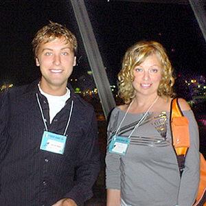 Lance Bass Vanna Bonta at The World Space Party Yuris Night Los Angeles on 12 April 2004