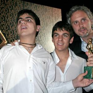 Still of Cristiano Bortone and the actors Simone Gulli and Luca Capriotti at the David di Donatello 2007