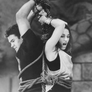 Still of Johnny Yong Bosch Nakia Burrise Jason David Frank and Catherine Sutherland in Turbo A Power Rangers Movie 1997