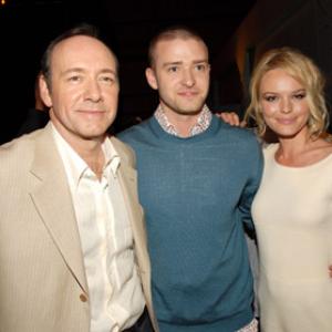 Kevin Spacey Justin Timberlake and Kate Bosworth at event of 2006 MTV Movie Awards 2006