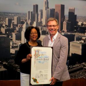 The City of Los Angeles declares May 14 2013 David Dean Bottrell Day for Contributions to the citys cultural life and for political activism and volunteer work on behalf of various nonprofits PicturedCouncilwoman Jan Perry  David Dean Bottrell