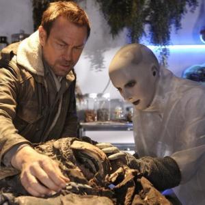 Still of Grant Bowler and Trenna Keating in Defiance 2013