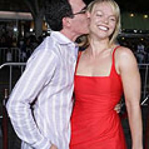 With husband Patrick Fischler at The Heartbreak Kid premiere Westwood CA