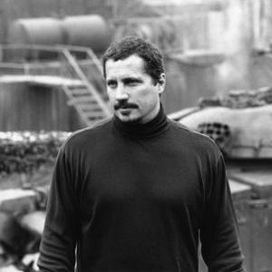 Director Rob Bowman on the set of 